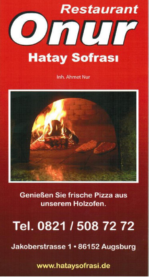 Speisekarte Onur Restaurant